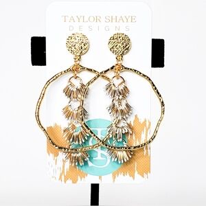Chain Tassel Hoops